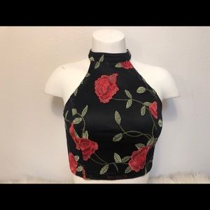 embroidered rose tank!